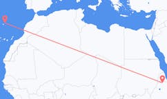 Flyg från Inda Silasē, Etiopien till Porto Santo, Portugal