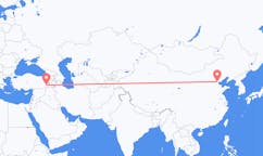 Flyg från Tianjin, Kina till Siirt, Turkiet