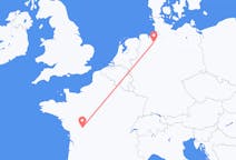 Flyreiser fra Poitiers, Frankrike til Bremen, Tyskland