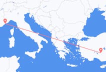 出发地 法国出发地 尼斯目的地 土耳其科尼亞的航班