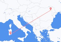 Flyg från Cagliari, Italien till Iași, Rumänien