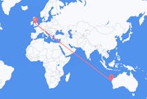 Flyreiser fra Carnarvon, Australia til Birmingham, England