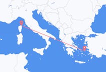 Fly fra Bastia til Ikaria