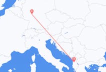 Flyreiser fra Frankfurt, Tyskland til Tirana, Albania