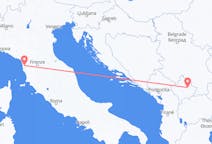 Flyreiser fra Pisa, til Priština