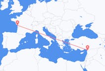 Flyreiser fra La Rochelle, Frankrike til Hatay Province, Tyrkia