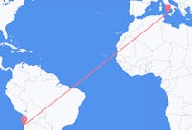 Flyrejser fra Antofagasta, Chile til Palermo, Italien