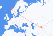 Flyreiser fra Dusjanbe, til Ålesund