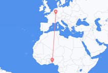 Flyrejser fra Lagos, Nigeria til Saarbrücken, Tyskland