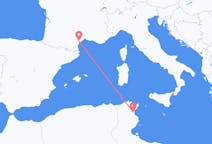 Flyreiser fra Enfidha, Tunisia til Aspiran, Frankrike
