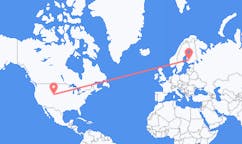 Flyreiser fra Laramie, USA til Tammerfors, Finland