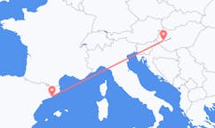 Vluchten van Hévíz naar Barcelona