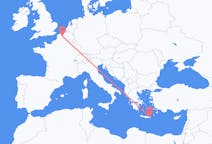 Flyreiser fra Sitia, Hellas til Lille, Frankrike