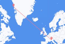 Flyrejser fra Upernavik, Grønland til Milano, Italien