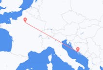Flights from Brač, Croatia to Paris, France