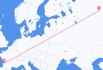 Flights from Syktyvkar, Russia to Bordeaux, France
