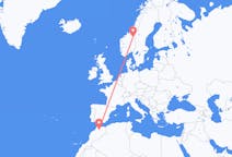 Flights from Fes, Morocco to Røros, Norway