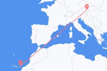 Flyreiser fra Ajuy, Spania til Vienna, Østerrike