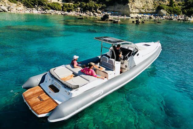 Barca RIB di lusso privata per l'isola di Symi o Lindos