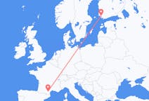 Loty z Turku, Finlandia do Carcassonne, Francja