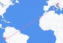 Flyreiser fra Lima, til Split