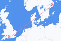 Flyg från Stockholm, Sverige till Bournemouth, England