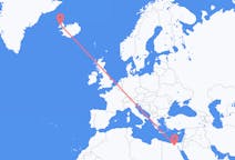 Fly fra Kairo til Ísafjörður