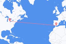 Flights from Detroit, the United States to Málaga, Spain