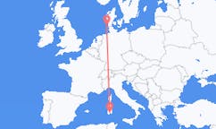 Flyg från Westerland, Tyskland till Cagliari, Italien