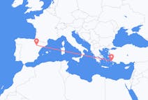 出发地 西班牙出发地 萨拉戈萨目的地 土耳其哈利卡那索斯的航班