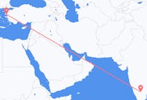 出发地 印度出发地 班加羅爾目的地 希腊米蒂利尼的航班