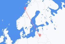 Fly fra Vilnius til Sandnessjøen
