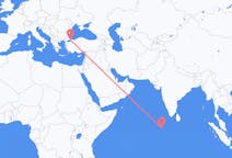 Flights from Kudahuvadhoo, Maldives to Istanbul, Turkey