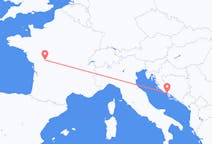 Flights from Poitiers, France to Split, Croatia
