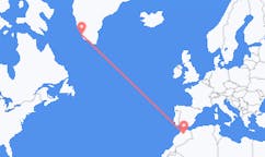 Flyreiser fra Fes, Marokko til Paamiut, Grønland