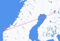 ノルウェーのから オーレスン、フィンランドのへ クーサモフライト