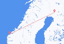 Loty z Rovaniemi, Finlandia do Ålesund, Norwegia
