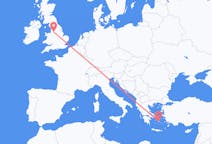 Vluchten van Naxos, Griekenland naar Manchester, Engeland