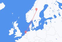 Loty z Östersund, Szwecja z Amsterdam, Holandia