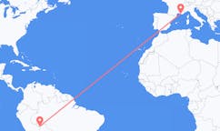 Flights from Cobija, Bolivia to Marseille, France