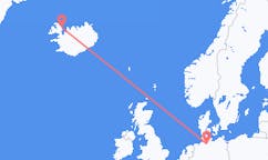 아이슬란드 조구르에서 출발해 독일 함부르크로(으)로 가는 항공편
