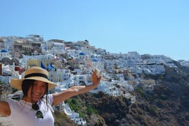 Tour hoogtepunten van Santorini met wijnproeverij vanuit Fira (max. 10 personen)