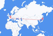 Flights from Akita, Japan to Lyon, France