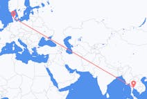 Flights from Bangkok, Thailand to Billund, Denmark