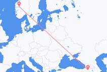 Flyreiser fra Sogndal, Norge til Kars, Tyrkia