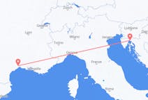 出发地 克罗地亚里耶卡目的地 法国蒙彼利埃的航班
