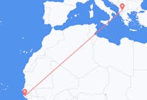 Loty z Ziguinchor, Senegal do Ochrydy, Macedonia Północna