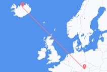 Lennot Linzistä, Itävalta Akureyriin, Islanti