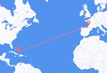 Flights from Spring Point, the Bahamas to Bordeaux, France