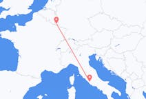 从卢森堡飞往罗马的航班